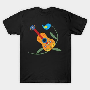 Hippie guitar T-shirt T-Shirt